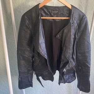 Topshop Faux Leather Jacket